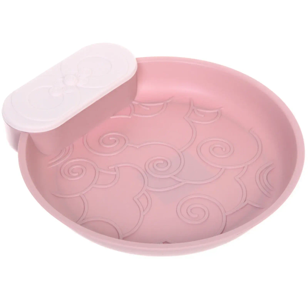 Тарелка пластиковая «SEGRETO» 22*23,5*3,5см пыльная роза