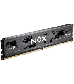 Apacer DDR5 16GB 6000MHz DIMM NOX Black Gaming Memory (PC5-48000) CL40 1.35V (Retail) 2048*8 Heat Sink (Retail) 3 years (AH5U16G60C512MBAA-1)