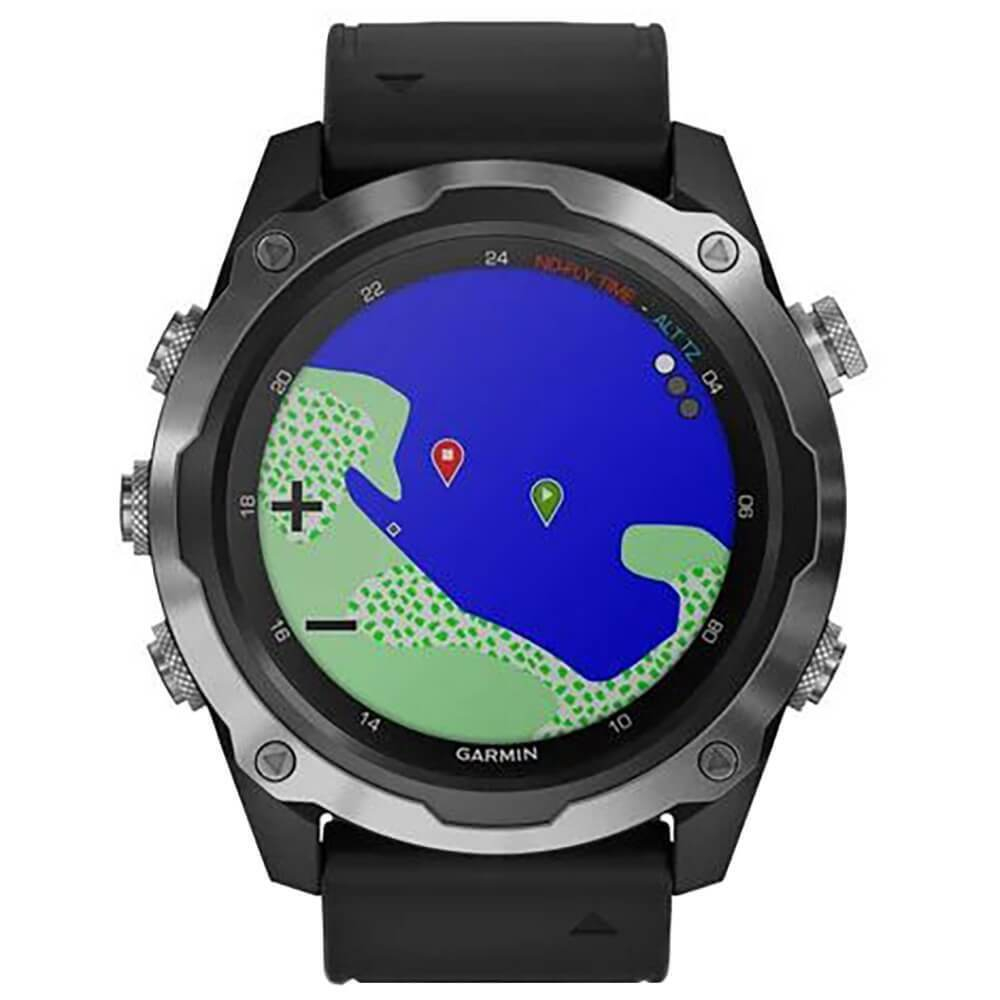 Умные часы Garmin Descent Mk2 стальные с черным ремешком 010-02132-10