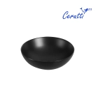 Раковина CR3301MB накладная, чёрная матовая, круглая, 400х400х140 Ceruttispa