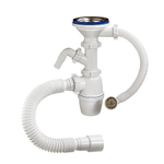 5011 Сифон 3 1/2 40 с нос. и круг. пер., гиб. трубой ОРИО  (22/1шт)