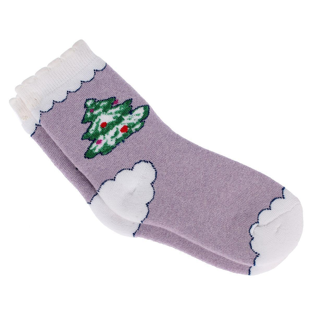 Носки для девочек С183 11р. сиреневый, 1 шт.
