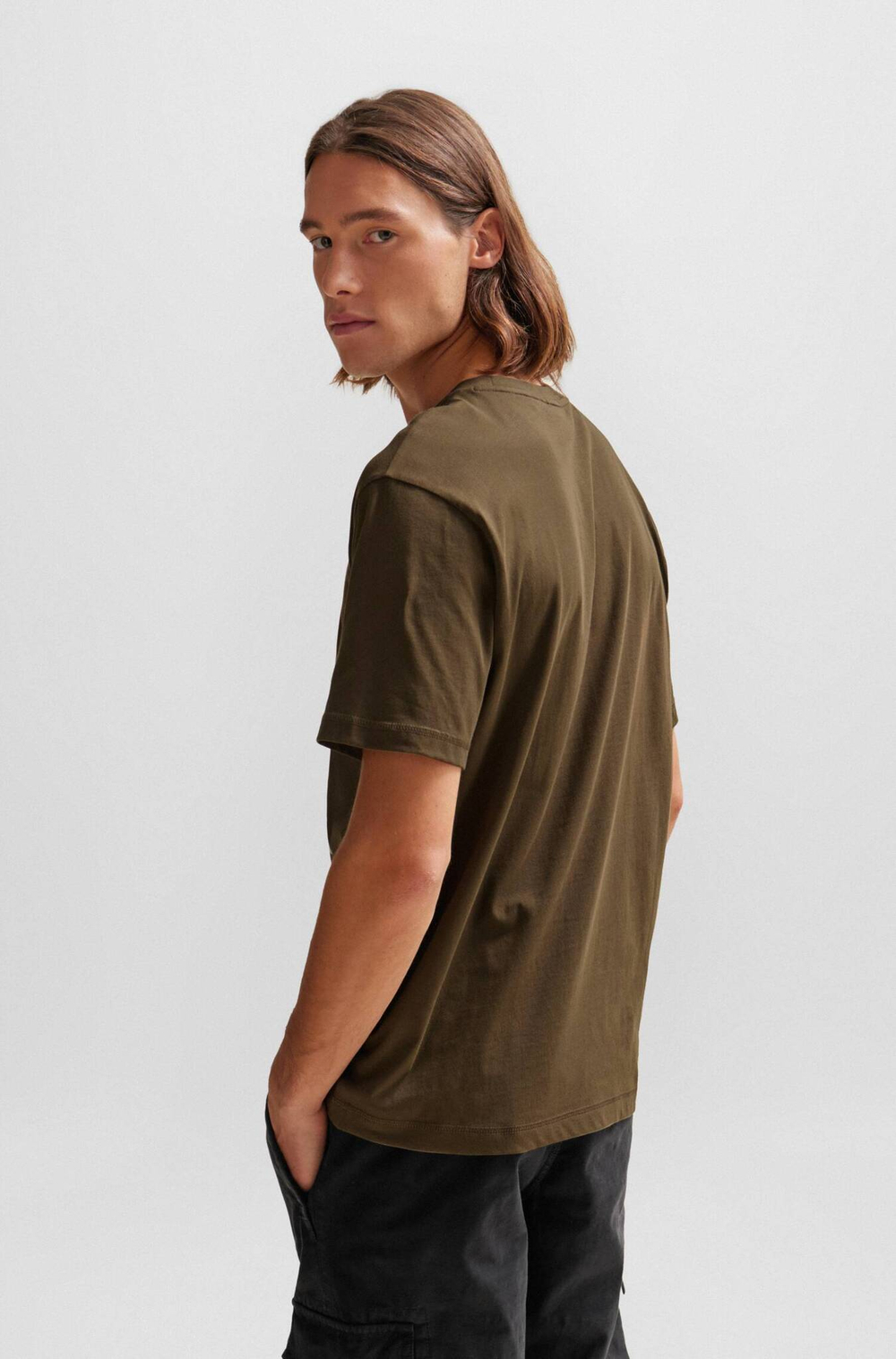 Футболка TeePantera BOSS ORANGE - оливковый(50510223)