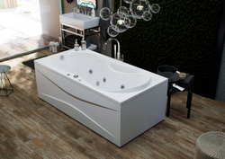 Акриловая ванна Aquatek (Акватек) Мартиника 180x90 с каркасом, со сливом-переливом