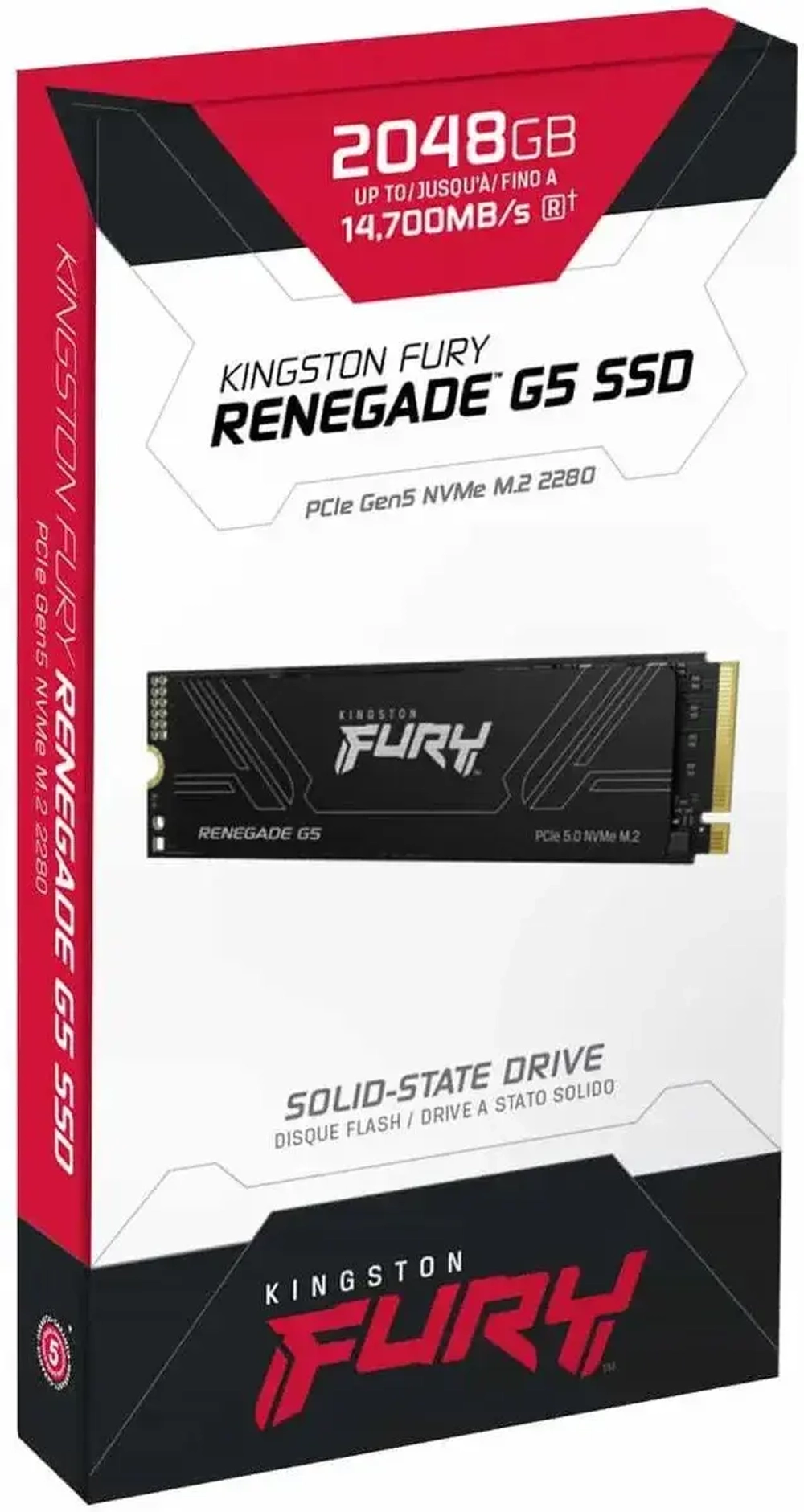 Твердотельный накопитель SSD 2048Gb M.2 2280 Kingston Fury Renegade G5 SFYR2S/2T0 PCIe 5.0 NVMe