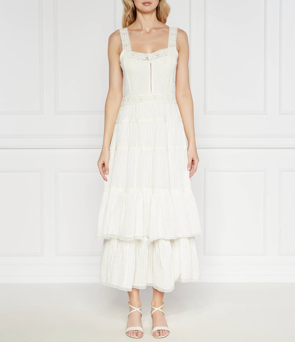 Кружевное платье LUNGO TWINSET - белый(241TT2030)