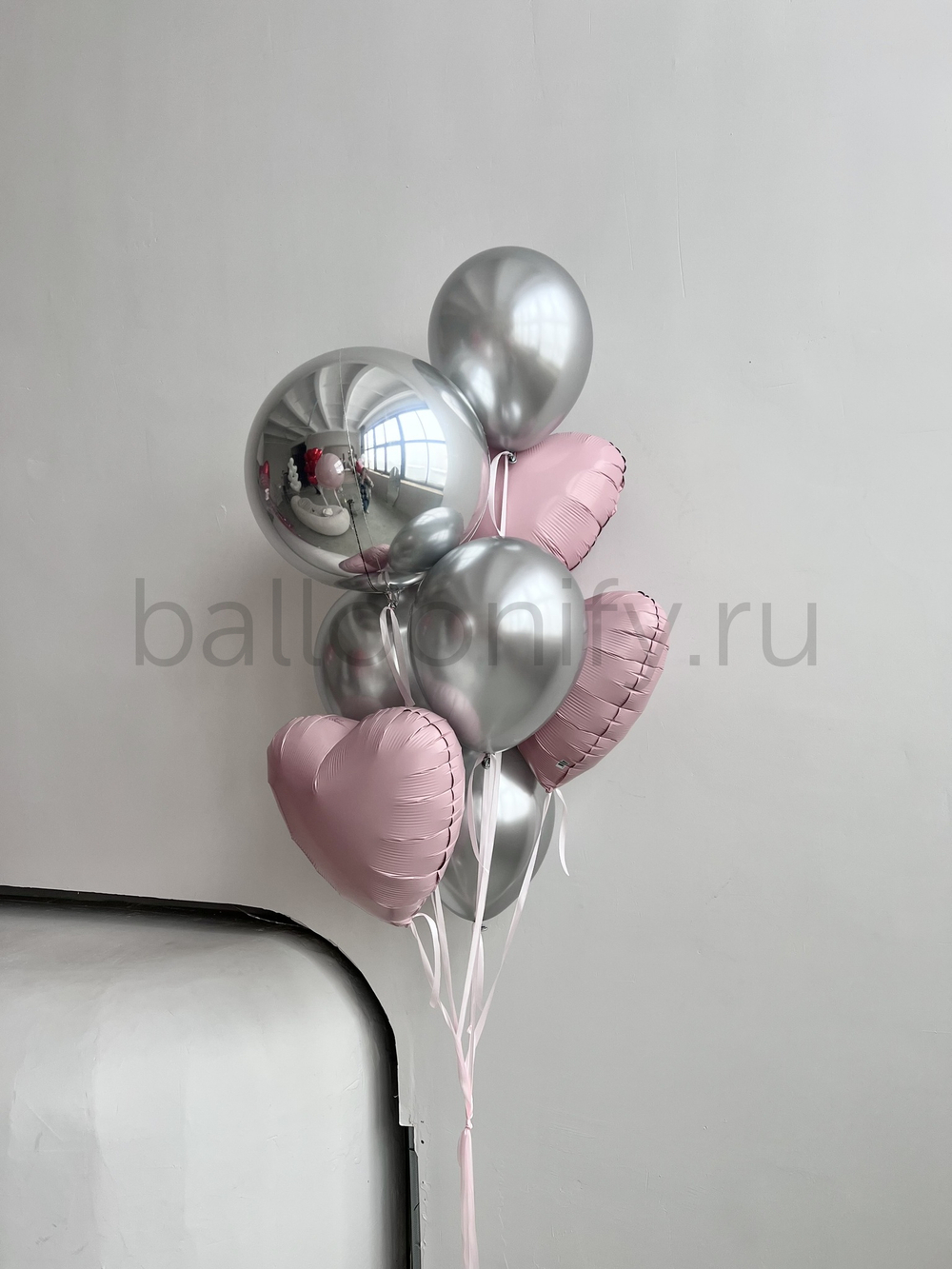 Фонтан шаров "Воздушная симфония романтики"