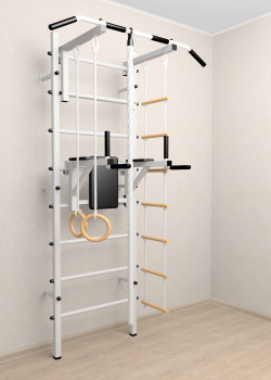 Шведская стенка Sv Sport 504 (Турник стандарт/Брусья/Канат/Кольца/Лестница)