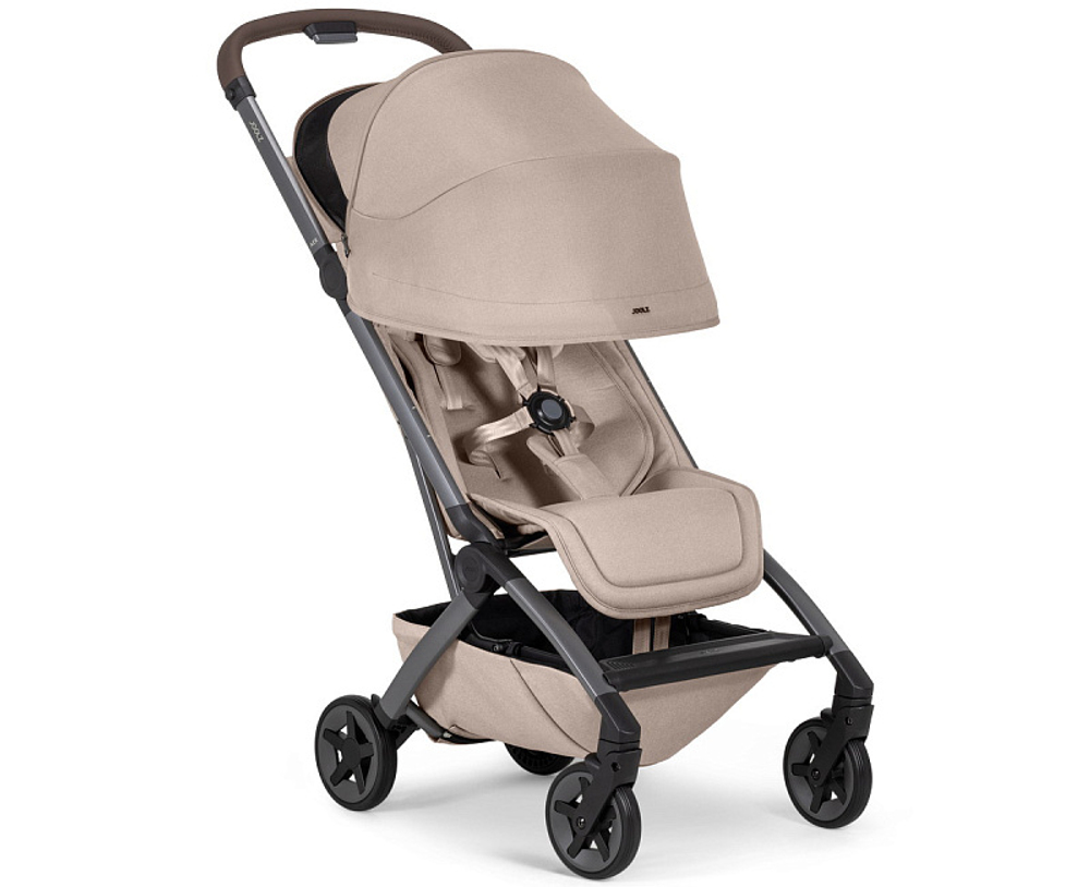 Коляска 2 в 1 Joolz Aer 2 с бампером Sandy Taupe/Mid Brown Carbon