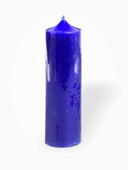 Свеча алтарная синяя 70 часов