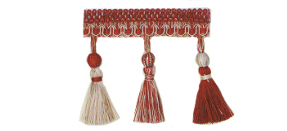 10007/30 Бахрома с кисточками и бубенчиками