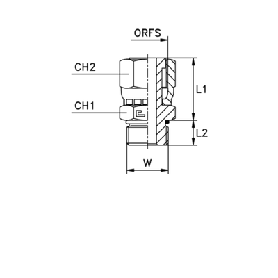 Соединение FA D12 ORFS 13/16 - UNF 3/4 (обжатая гайка)