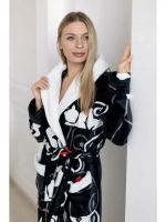 Халат махровый домашний с капюшоном
