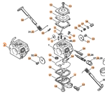 Карбюратор Zama Type для бензопилы STIHL MS 210, 230, 250. арт.PJ25084 FARMERTEC (STIHL 1123 120 0606)