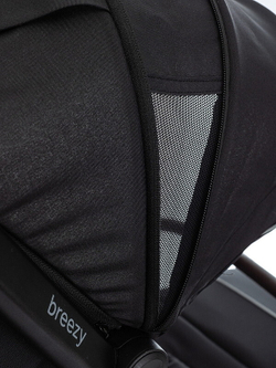 Прогулочная коляска Kidzi Breezy + накидка на ножки Black