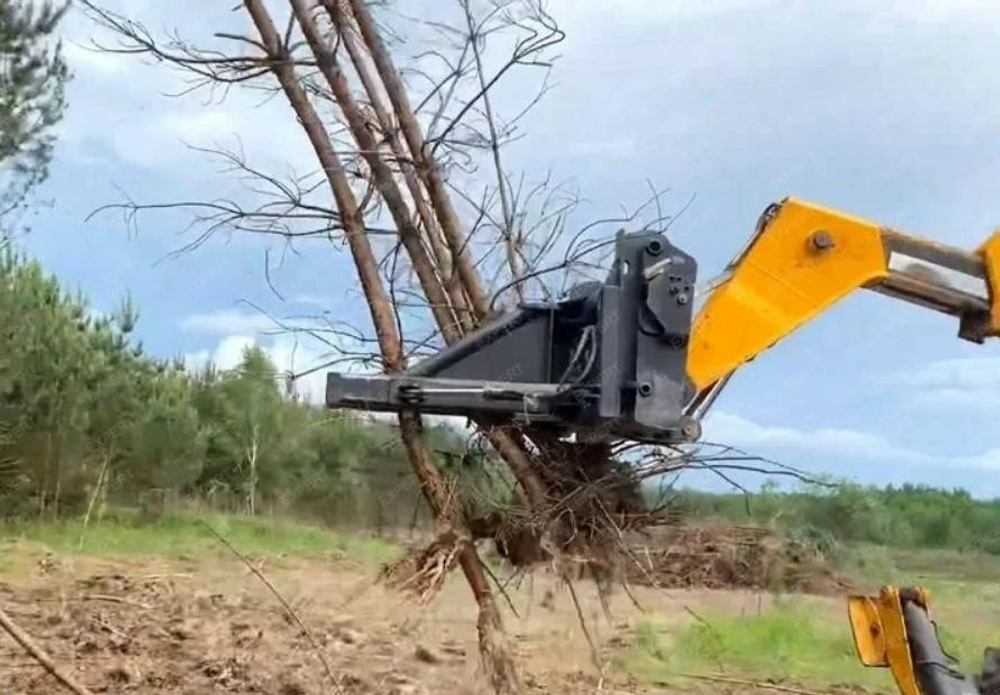 Корчеватель пней Крокодил на Телескопический погрузчик Dieci