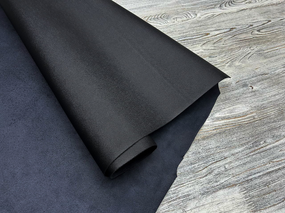 Caviar Prati Black (1,4-1,6 мм), цв. Черный, натуральная кожа