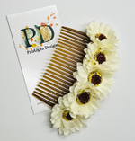 Гребень Pankigno Design с цветком хризантемы