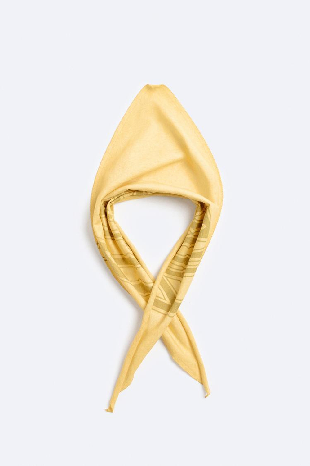 ZARA ПЛАТОК С ЭФФЕКТОМ ПОТЕРТОСТИ PINK FLOYD THE WALL ©, СВЕТЛО-ЖЕЛТЫЙ
