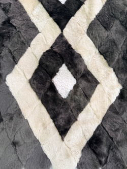 Покрывало меховое ковер из шкуры овчины