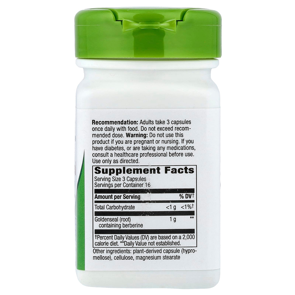 Nature's Way, корень желтокорня, 50 веганских капсул (333 мг в 1 капсуле)