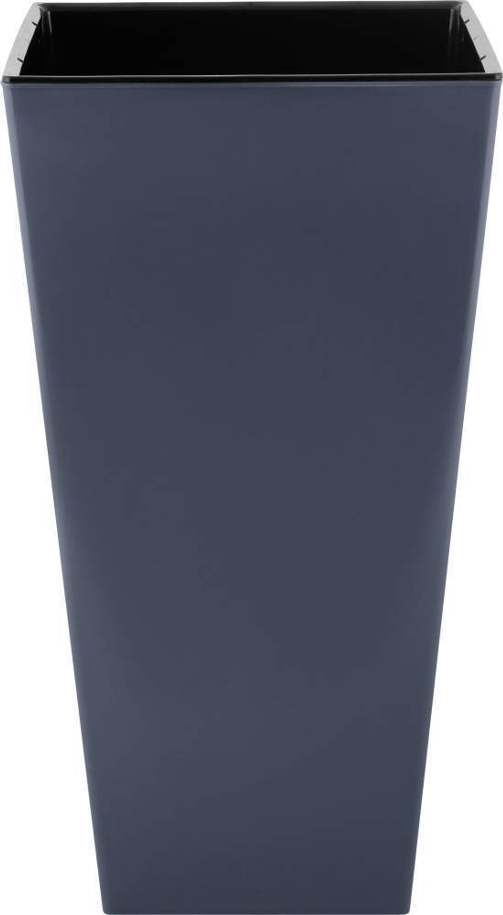 Горшок цветочный London Cube 19,4л 250*250*470мм c дренажной вставкой, вулканический серый