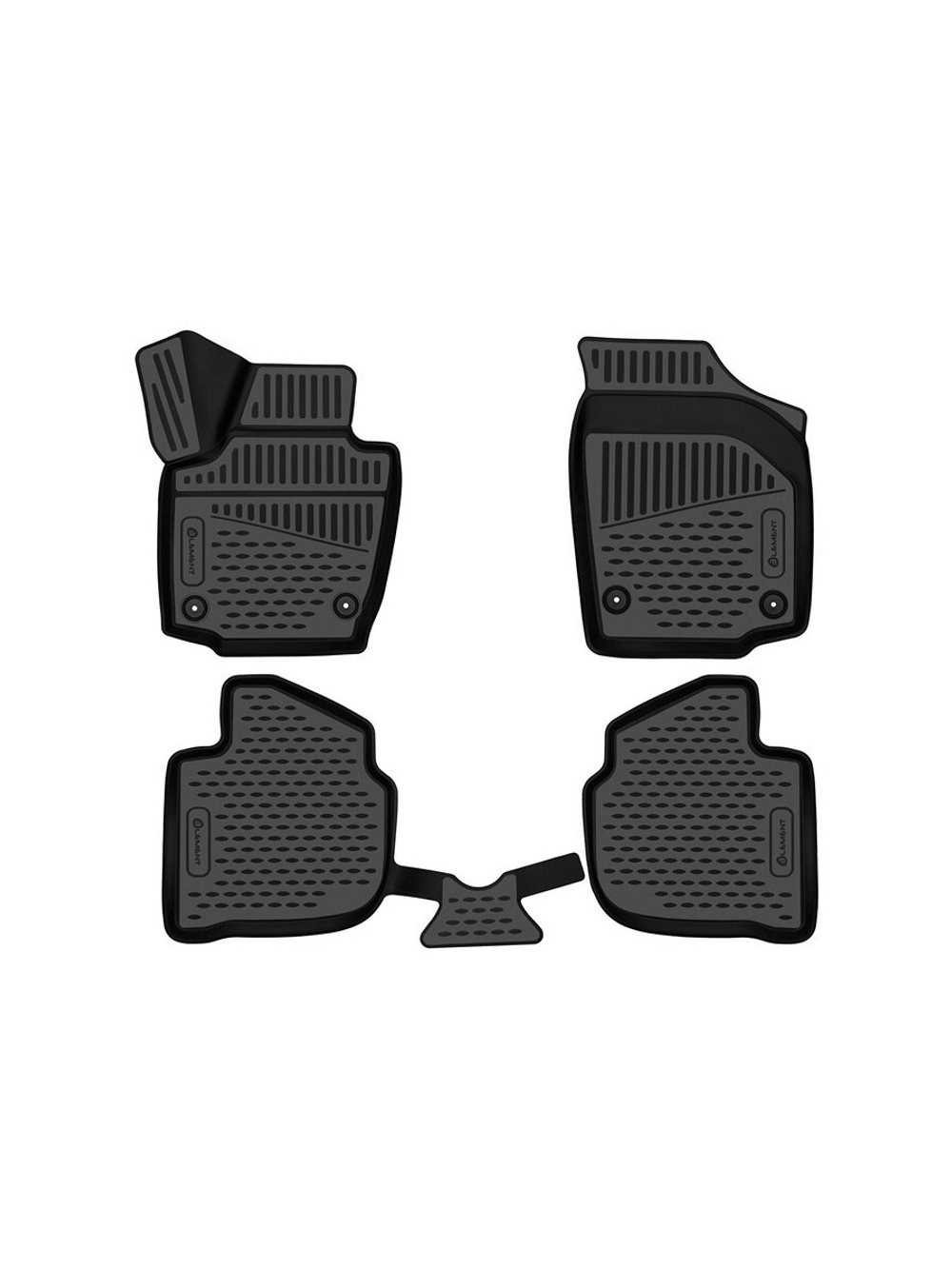 Коврики в салон для SKODARapid (I, Iр, II), 2013-2020, 2020-, 4шт. (полиуретан) NLC.3D.45.15.210K