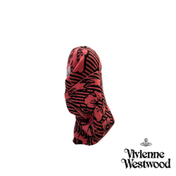 VIVIENNE WESTWOOD ШАРФ-СНУД ИЗ ОВЕЧЬЕЙ ШЕРСТИ РОЗОВЫЙ С ПРИНТОМ