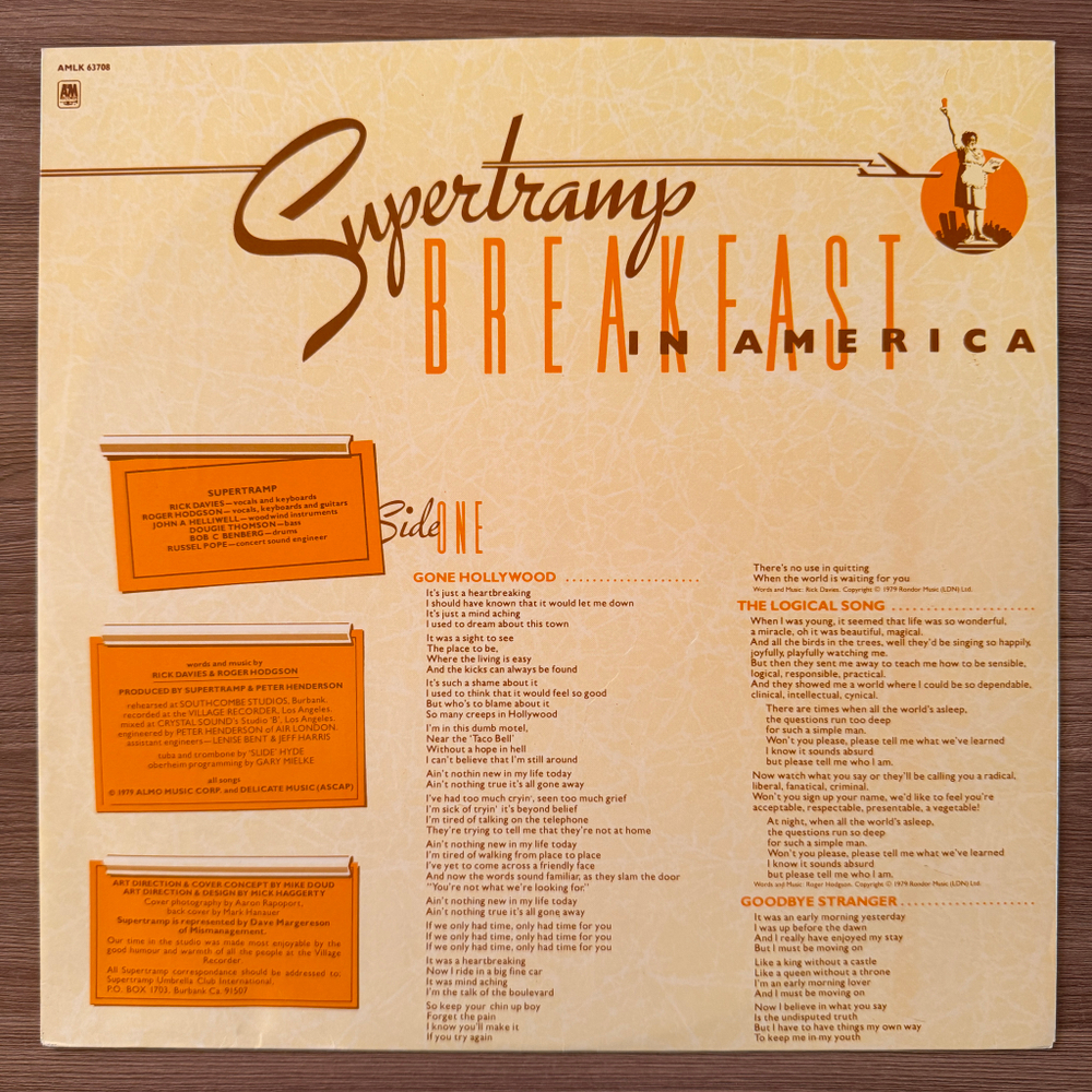 Supertramp – Breakfast In America (Англия) Т