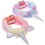 Повязка на голову «Кокетка - Нежный Единорожек», четыре цветовых дизайна, 20*6см (упаковка белый ZIP пакет)