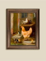 Картина интерьерная на холсте в раме 25*31 см