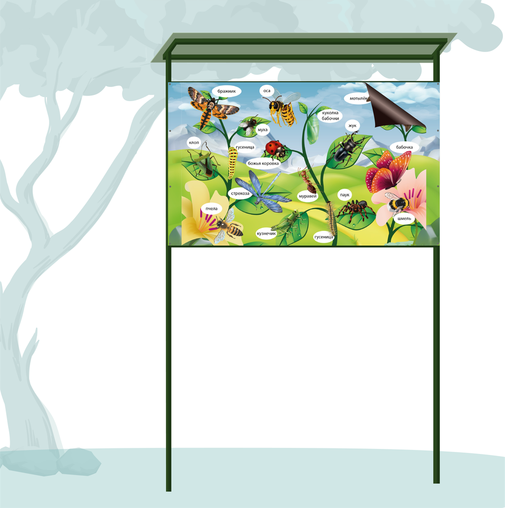 Тематический виниловый элемент Насекомые. Серия Природа 166000752