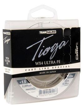 Леска плетёная Team Salmo TIOGA Silver Grey 150/020