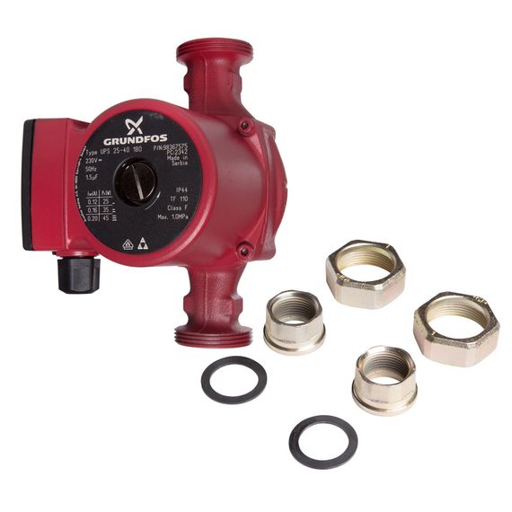 Насос циркуляционный GRUNDFOS UPS 25-40 EU, с гайками купить в Москве и Московской области по низкой цене с доставкой по России — (5) Насос циркуляционный GRUNDFOS UPS 25-40 EU, с гайками — (5)