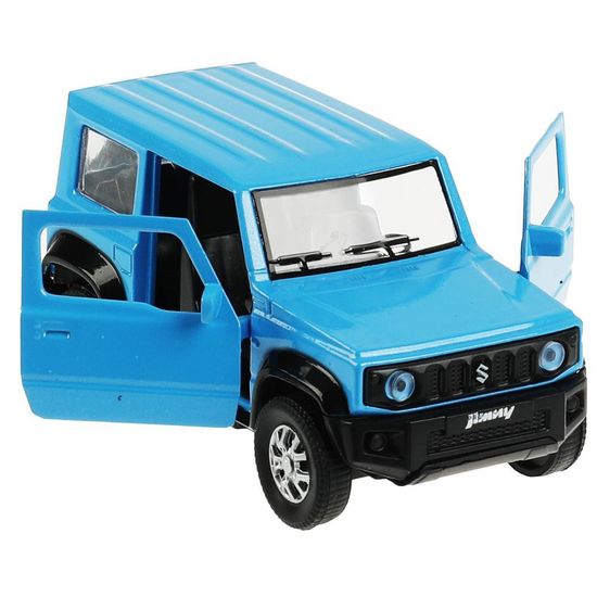 Машина металл SUZUKI JIMNY 11,5 см, двери, багаж, инерц, синий, кор. Технопарк
