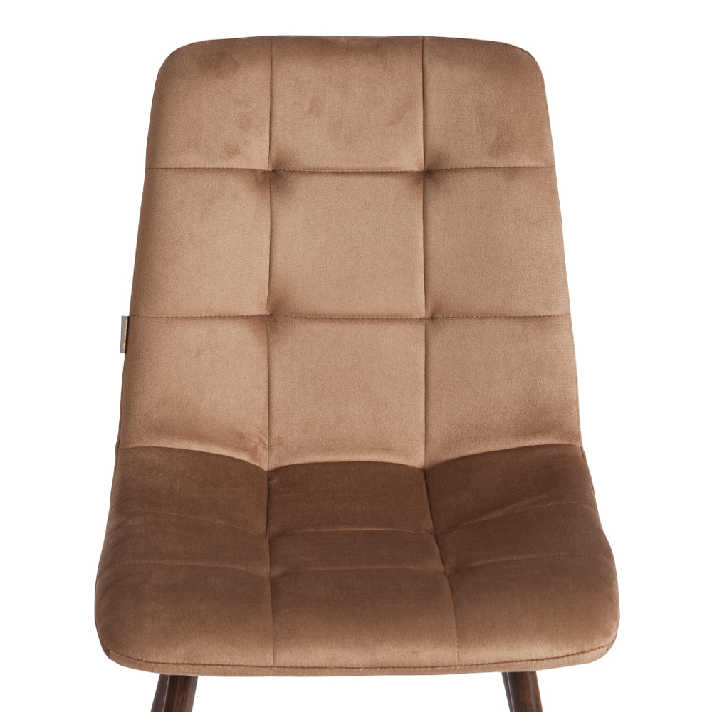 Стул CHILLY (mod. JSC-220) Велюр/металл , 44,5х52,5х88 см, Brown (коричневый) HLR11 / орех