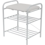 Банкетка для обуви (Б1-1/МС светло-серый/матовый серый)