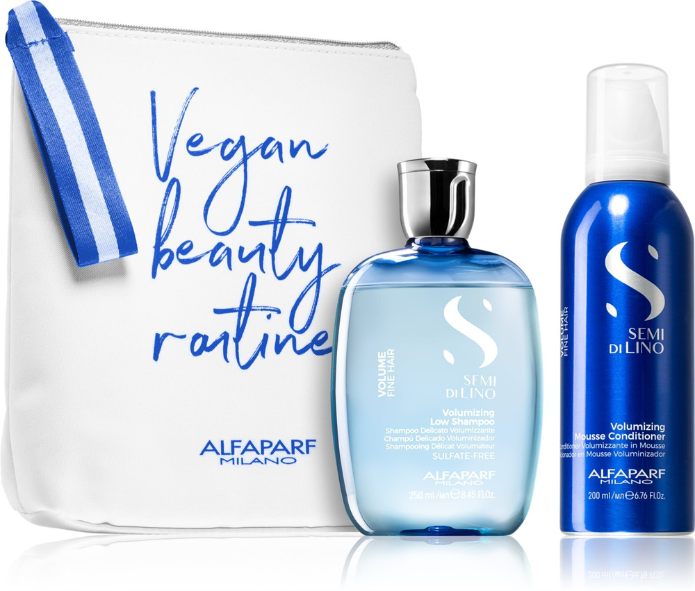 Alfaparf Milano Semi Di Lino Volumizing - набор (для тонких и нежных волос) /   / GTIN 8022297139227