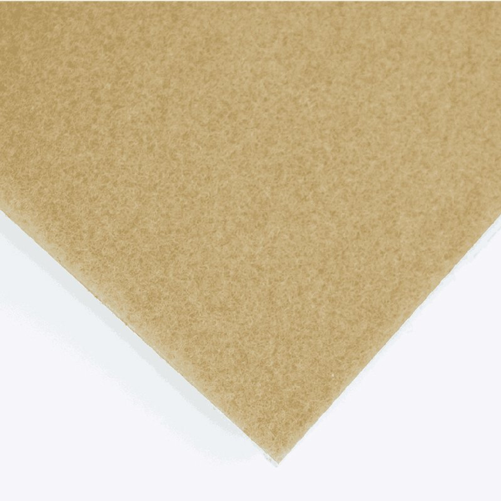 Ковролин НОРК (велюр) на резиновой основе с защитной плёнкой, ширина 3м., 75 кв.м, бежевый