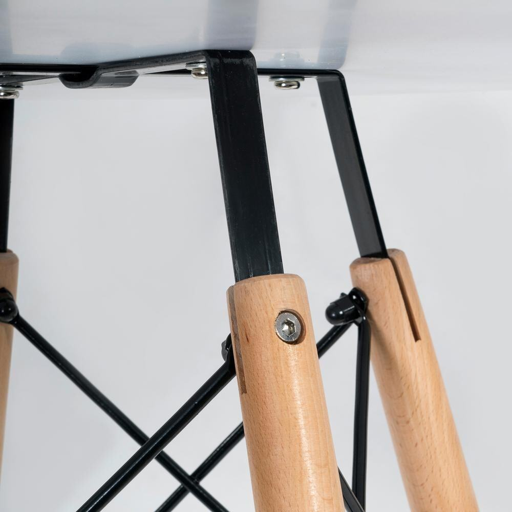 Стол CINDY NEXT (mod. 70-80 MDF) металл/мдф/бук, белый/натуральный, D80х75см