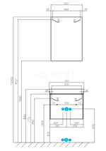 Тумба под раковину Aquaton Асти 55 белый глянец 1A263101AXD70