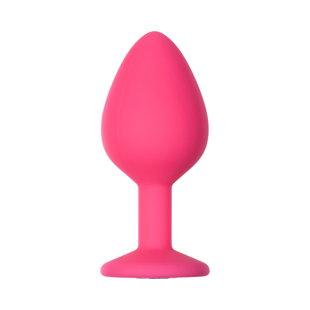 Анальная пробка Emotions Cutie Medium Pink dark purple crystal 4012-02Lola
