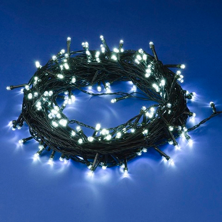 ULD-S1000-100-DGA WHITE IP20 Гирлянда светодиодная. 10м. 100 светодиодов. Белый свет. Провод зеленый. ТМ Uniel