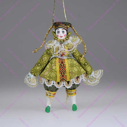 Ёлочная игрушка Девочка-клоунесса