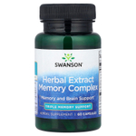 Swanson Vitamins, комплекс экстрактов трав для памяти, 60 капсул