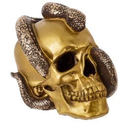 GAEM Копилка "Череп со змеей", L23 W16 H18 см, 2в.