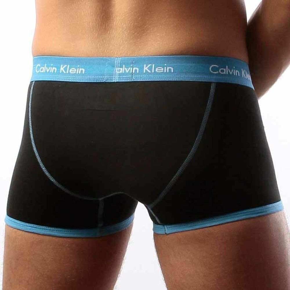 Мужские трусы хипсы Calvin Klein 365 Black Blue