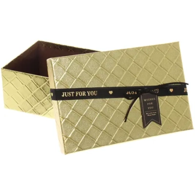 Коробка подарочная «Лучшие моменты» 21*14*8 см, Золото