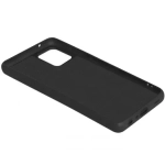 Силиконовый чехол с микрофиброй для Samsung Galaxy A03 black DF
