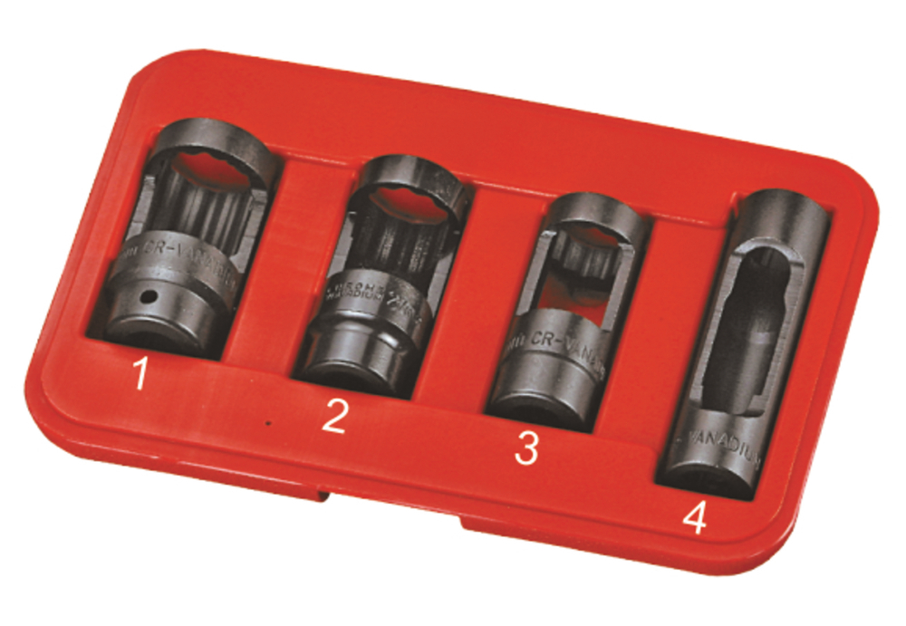 Набор головок для снятия датчика кислорода 4 предмета в кейсе JTC